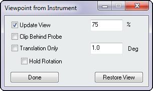 CHAPTER 2 WHAT S NEW IN SA View Control View control can now be set from the instrument right-click menu for any instrument (that returns either 3D or 6D probe updates).