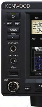 TS-890S Specifications Front Panel Back Panel General Receiver Front Panel [PHONES] Jack (ϕ6.3): For Connecting Headphones [PADDLE] Jack (ϕ6.