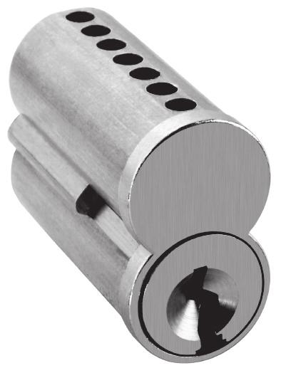 Mortise Cyl 4 1E76C181RP3626 1E Tap Ms Cam Mortise Cyl 4 Cores A - TE standard keyways 626 1C7 7-Pin Uncombinated 4 WA - WG premium keyways