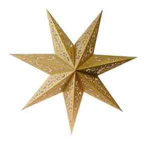 Paper Lantern Stars 3ct 87103 Gold Paper Lanterns 7 Pointed Stars 3ct STYLES: Paper Lantern Gold Star Paper Lantern Silver Star #: 87103 87203 7-15844-87103-6 7-15844-87203-3 Size: 16 x 16 x 6.