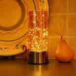 Motif Lantern w/ Rope Handle Glass Lantern w/ Fairy Lights # 91002 91102 91201 91301 91801