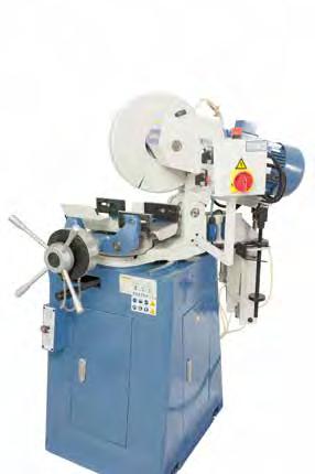 150,- CS 350 SA Pneumatic vice Semi-automatic mode: Pneumatic clamping of vice Pneumatic lowering of saw head Saw head lifts automatically at the end of the cut Pneumatic vice opens Sawblade HSS