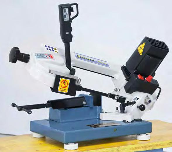 Bandsaws Vario metal bandsaw The EBS 85 B is a light-weight metal bandsaw, suitable for the use at building sites and repair works.