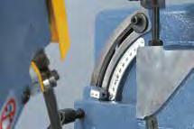 guides feature ball bearings for precise results Tilting saw frame for mitre cuts Includes material fence for efficient