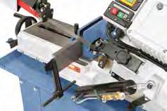 .. Automatic shut-down at cutting end Coolant device and chip tray included Torsion-free cast iron saw frame guarantees high cutting accuracy Ideal power transmission to the wheel via hardened and