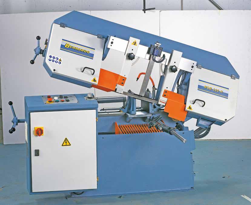 MSB 320 H MSB 320 HL Bandsaws Ergonomically arranged control box on the front of the machine allows user-friendly operating. &7.