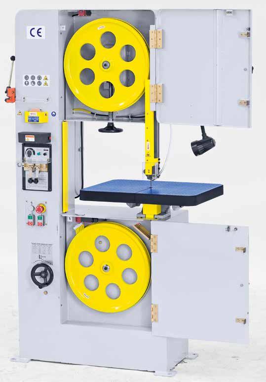 VMS-Serie Bandsaws Vario-Drive The handwheel allows accurate adjustment of the blade tension. SG 316 Blade welder SG 316 separate available. Driven grinding stone and shear included. &1.