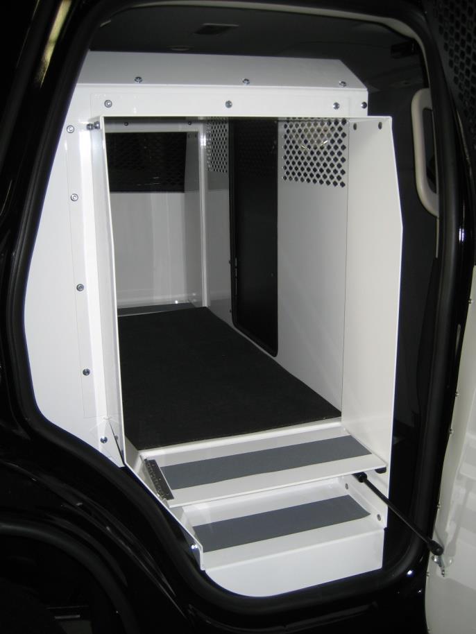 Tunnels mount to K9 insert floor with #12 x ¾ Stainless Sheet Metal screws.