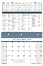 Academic Desk Calendars Academic Wall Calendars 10 Priorites Schedules Academic Bar Harbor Series 12 months, August-July Printed in wedgwood blue and gray Wire bound with hanger Full year reference