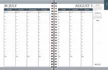 99 HOD295-93 Academic Monthly/Weekly Planner Size: 7 x 9, August-July