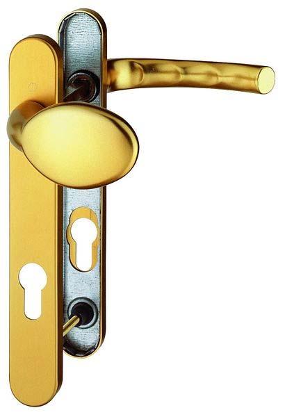 D&E PVCu door furniture Tokyo - unsprung lever handle set is manufactured from aluminium with a stainless steel under-construction.