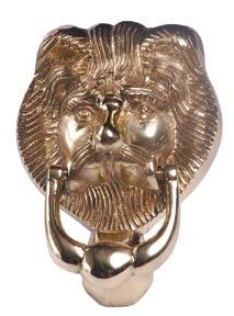 D&E door knockers - lions head D&E lions head door knocker Manufactured from cast brass.