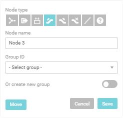 4. Yu can nw edit the nde type by selecting a different icn. 5. Give the nde a name. 6. Assign t a grup frm the drp-dwn menu, if ne has been created. 7.
