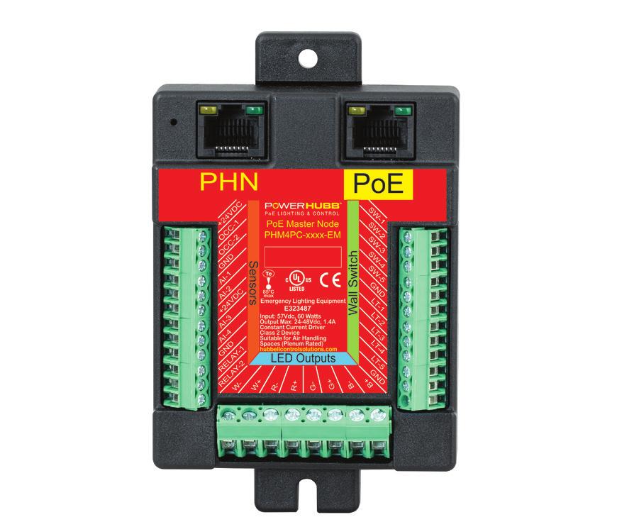 Emergency PHM Series Emergency PowerHUBB Node - Master/Control/Tunable White Project Name NETWORK Catalog No.