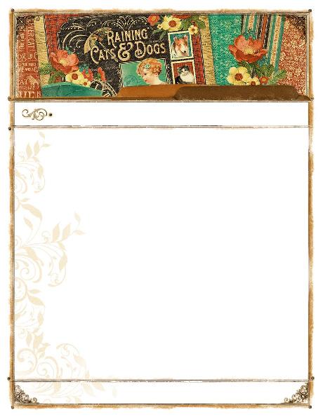 Designed by ~ Maria Cole Graphic 45 Supplies: 1 each Flutter 12x12 Collection Pack Flutter Stickers *Included w/collection Pack 1 pack