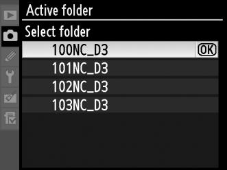 Select Folder 1 Choose [Select folder]. Highlight [Select folder] and press 2. 2 Highlight a folder. Press 1 or 3 to highlight a folder. 3 Select the highlighted folder.