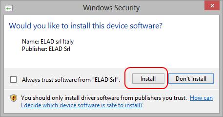 When Windows starts the installation procedure, select the option Browse my computer for driver software (the second option).