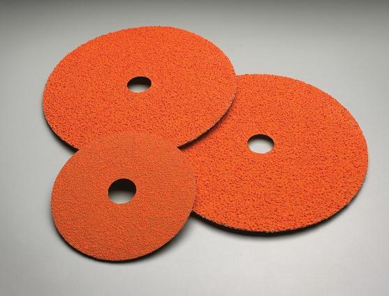45 Non-woven abrasive discs are composed of fibrous material where the abrasive is bonded to the fibers by a resin.