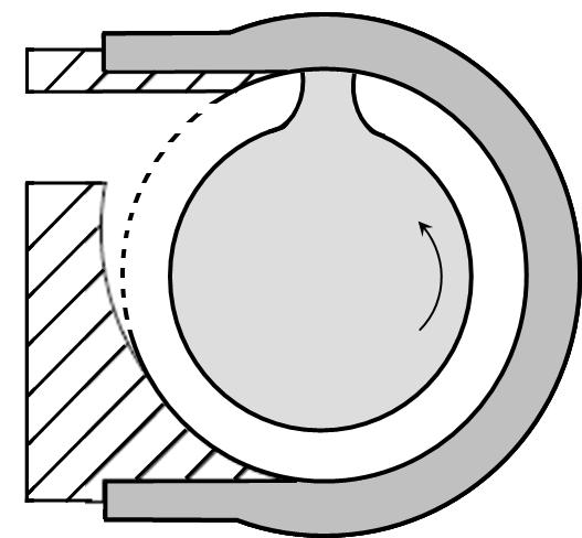 9. The first-stage metering section of a two-stage screw must