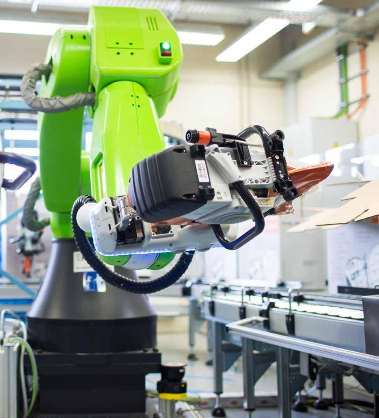 ELECTRONICS FANUC Robots Deliver A Sound Solution For Speaker Cabinet Manufacture Task The well-known chain saw manufacturer STIHL, based in Waiblingen, near Stuttgart, also manufactures a range