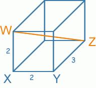 Question 3: What is the length of line segment WZ?