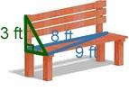 Question 5: A woodworker is creating a side for a bench.