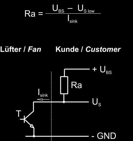 <= 4 ma External resistor External resistor Ra from UBS to US required. All voltages measured to GND.