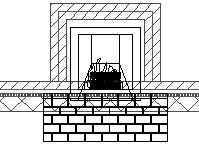 7. Place the fireplace into the family room wall. 8. Use the 3D Orbit tool to inspect how the fireplace appears.