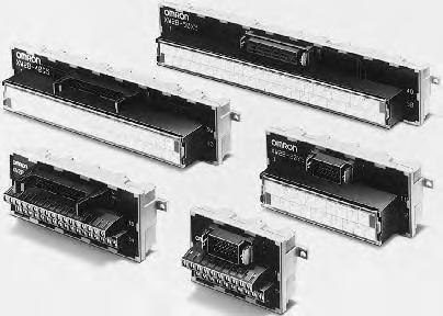 Through-type Connector-Terminal Block Conversion Units XWB Simplifies Connector and terminal block replacement, and requires less in-panel wiring. Mount to DIN Track or via screws.