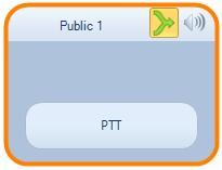 Making a Voice Call to a Talk Group To initiate a voice call to an entire radio Talk Group, use the PTT button on a Radio Controller Window.
