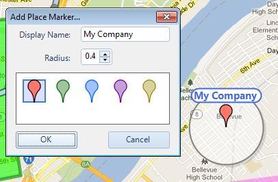 Map Type Button Click the Map Type button to list Map Types that have been enabled by the System Administrator.