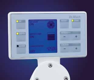intensity control Endo-Light Changing the colour temperature: 3, 4000, 4250, 4500, 4 K Wall panel The OT-light can be operated at the wall panel (optional