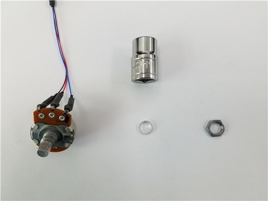 mm Socket (not provided) ushing Nut STEP 0: Replace the existing potentiometer with the new potentiometer (pot)