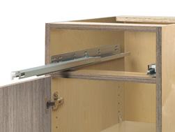 3/4 thick shelves minimize potential for sagging.