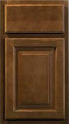 The raised panel cabinets say traditional but with a slightly