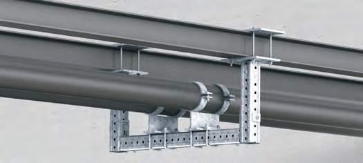 Heavy-Duty Supports Connector (steel) MIC-S Modular four-part system for supporting cable trays, pipes and miscellaneous secondary steel Provides easy-to-install, adjustable, flexible solutions for
