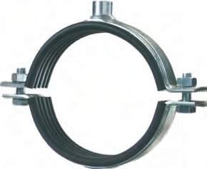 Pipe Rings Heavy-duty pipe ring (metric) MP-MXI Heavy-duty installations up to 508 mm Process and control lines Heavy-duty pipe runs Solid connection boss, welded all round Strong clamping bolts for