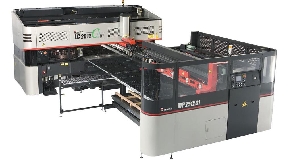 12 Laser cutting/ punching machine AMADA LC 2012 C1 NT 2500 Watt 1250 x 2500 mm sheet size Machine can