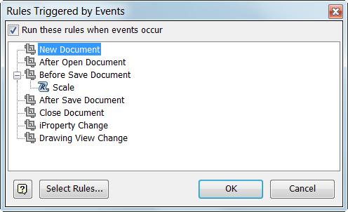 In the Edit Rule dialog, paste the script you can copied from the file Scale Title Block 1.