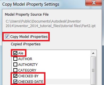 adding some iproperties from the model to the Revision Table of the drawing.