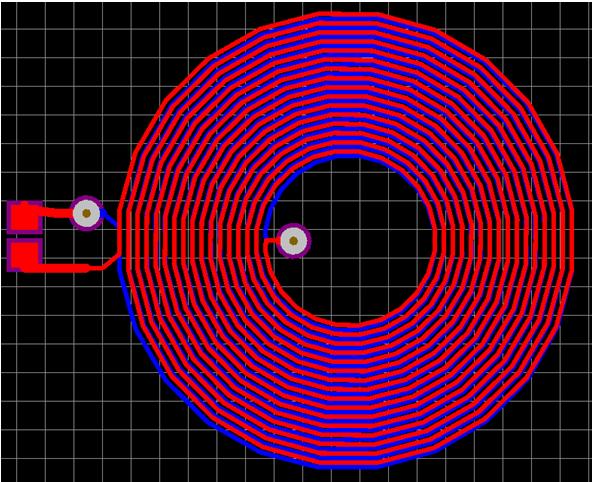 (a) (b) (c) (d) (e) Figure 12: Generated two layer circular spiral PCB coil layout to a) Altium Designer b) Cadence Allegro c) Mentor PADS PCB d) CadSoft EAGLE PCB e) DesignSpark PCB coil fill ratio