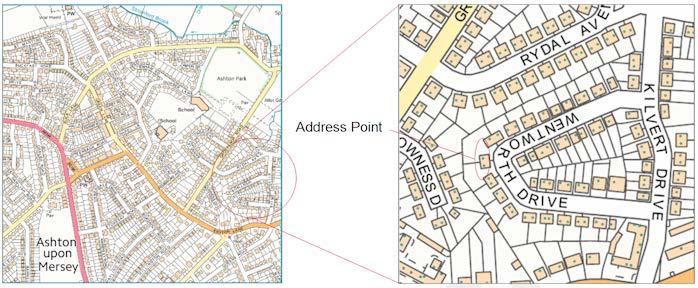 Figure 28: Sample United Kingdom Suburban area Figure 29: Mapping of the sample suburban area showing individual locations 13 The sample area contains 2039 individual locations (buildings or houses),