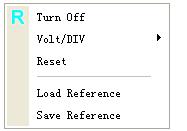 3.3.3 Set Reference Click Reference in Channel menu to set REF channel.