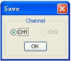 Volt/DIV: Channel the resolution of the reference channel.