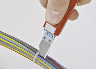 63 HRC) for soft and hard wire and piano wire long cutting edges for thicker cables with