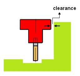 Tool Clearance Check Machining Features or slots should be accessible to the cutting tool in the preferred machining direction and at the same time there should not be any clash between tool