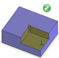 Sharp Internal Corners Rounded corners provides number of advantages such as less stress