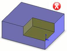 Sharp inside corners cannot be produced by milling and require more expensive machining