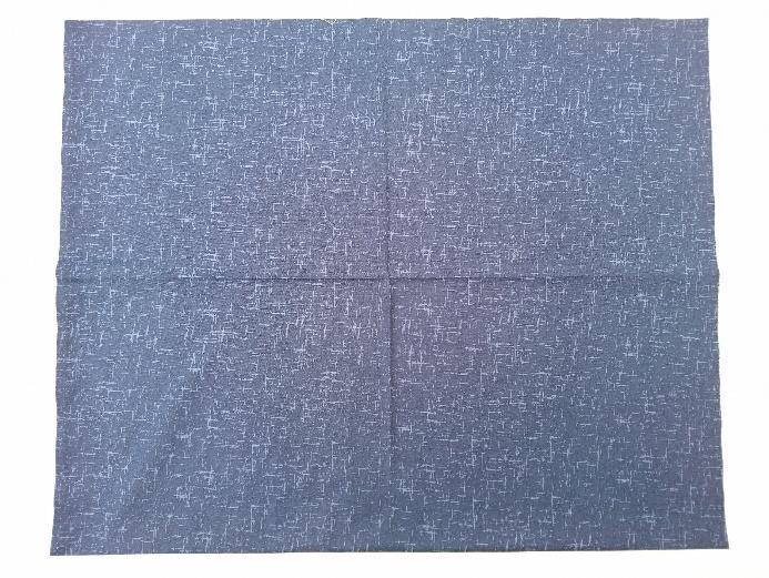 Take you navy blue fabric and trim to measure 20 x 25,