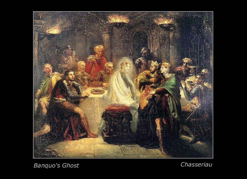 Macbeth seeing the ghost of